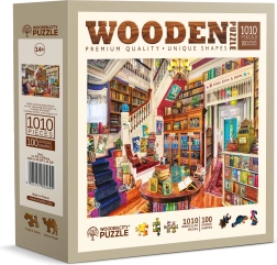 WOODEN CITY Puzzle en bois Souhait dans la bibliothèque 1010 pièces