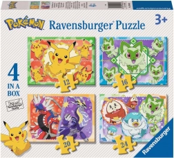 Puzzle Pokémon 4 en 1 (12, 16, 20, 24 pièces) RAVENSBURGER