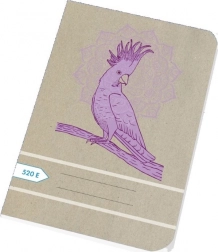 Cahier A5 20 feuilles blanc recyclé – Papírny Brno Perroquet