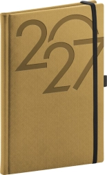 Agenda hebdomadaire NOTIQUE Ajax 2027 doré 15 × 21 cm