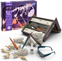 Fouilles d’os de dinosaures 6 en 1 – kit de paléontologie pour enfants
