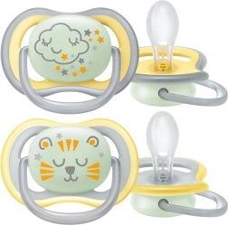 Sucette en silicone AVENT Ultra Air, phosphorescente, 18m+