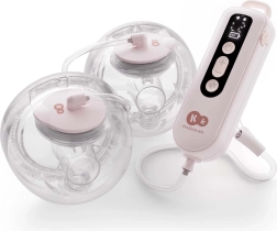 Kinderkraft gentleflow tire-lait électrique double mains libres rose