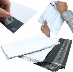Enveloppes postales de messagerie blanches en film B4 260 × 350 mm, 50 pcs
