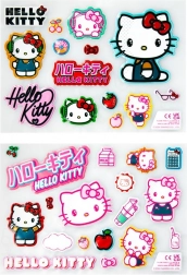 Autocollants 3D HELLO KITTY – set de 32 pièces