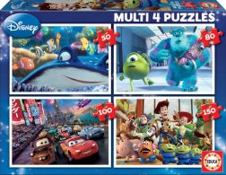 Educa puzzle Disney Pixar mix 4en1 (50, 80, 100, 150 pièces)
