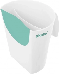 Rinçoir pour cheveux pour enfants AKUKU, blanc‑menthe