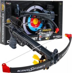 Arbalète pour enfants (6+) Ensemble sportif 7 pcs + Cible + 5 flèches + Viseur