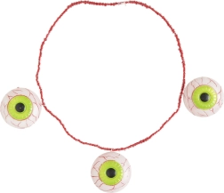 Collier avec globes oculaires réalistes