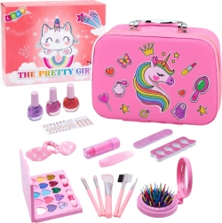 Trousse de maquillage pour enfant avec licorne et kit de cosmétiques