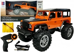 Voiture RC LAND ROVER Defender 1:14 – 4x4 tout-terrain orange radiocommandée