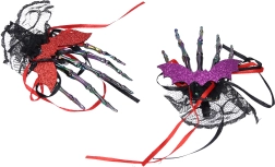 Set de pinces à cheveux de carnaval squelette