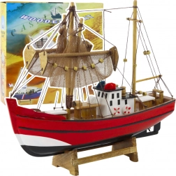 Modèle décoratif de bateau de pêche
