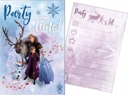 Lot d’invitations et d’enveloppes FROZEN 2 (5 + 5)
