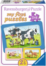 Puzzle 3x6 animaux RAVENSBURGER