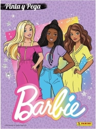 Coloriages avec autocollants Barbie A4