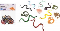 Set de figurines serpents 10 cm, 12 pcs