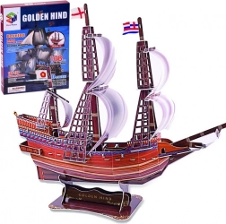 Puzzle 3D Golden Hind, 108 pièces