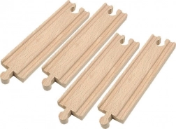Rails moyens pour train en bois 16 cm