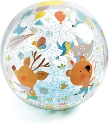 ballon gonflable avec billes djeco