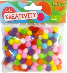 Pompons colorés 10mm