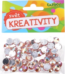 Perles décoratives à coudre 10 mm – 80 pcs