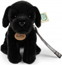chien labrador en peluche noir 25 cm écoresponsable