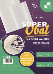 Super-couverture transparente pour cahiers A4