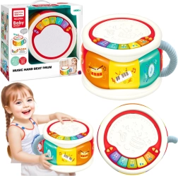 Grand tambour éducatif interactif pour enfants coloré