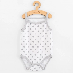 Body bébé sans manches NEW BABY Classic II étoiles gris