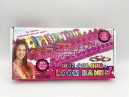 Kit créatif pour la fabrication de bracelets LOOM BANDS – 600 pièces