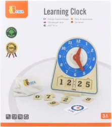 Viga horloge en bois pour apprendre l’heure Montessori