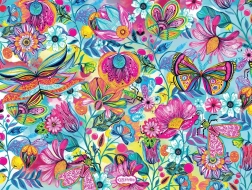 Puzzle Fleurs et Papillons 1000 pièces BLUEBIRD