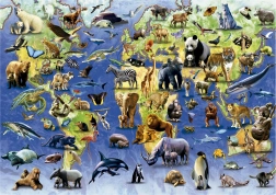 Puzzle EDUCA 100 espèces menacées – 500 pièces