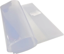 Housse universelle transparente avec bande autocollante