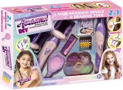 Set de coiffure 2 en 1 avec perles et élastiques