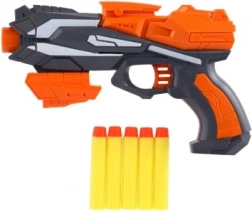 Pistolet à fléchettes en mousse pour enfants 20 × 14 cm – Orange