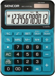 Calculatrice de bureau SEC 372BU avec grand écran LCD 12 chiffres