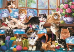 Puzzle TREFL famille de chats 500 pièces