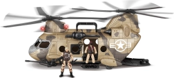 Hélicoptère avec figurines et effets 50 cm
