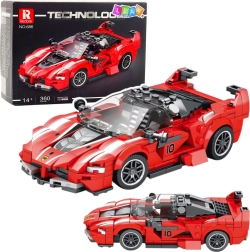 Jeu de construction voiture de course FXX‑K, rouge, 360 pièces