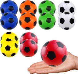 Ballons anti-stress colorés 6,5 cm - lot de 12 pièces