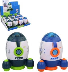 Fusée spatiale avec portes ouvrantes à friction