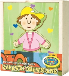 Habille le garçon – puzzle en bois