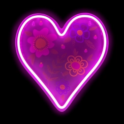Lumière néon LED en forme de cœur 2Kids Toys