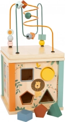 Cube d’activité en bois Safari pour enfants