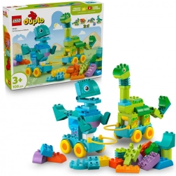 Coffret LEGO DUPLO 3 en 1 : Dinosaures sur Roulettes