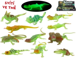 Figurine de lézard phosphorescente dans le noir 13–16 cm