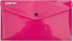 Pochette à bouton-pression rose