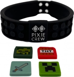 Bracelet ajustable PIXIE CREW & MINECRAFT noir
